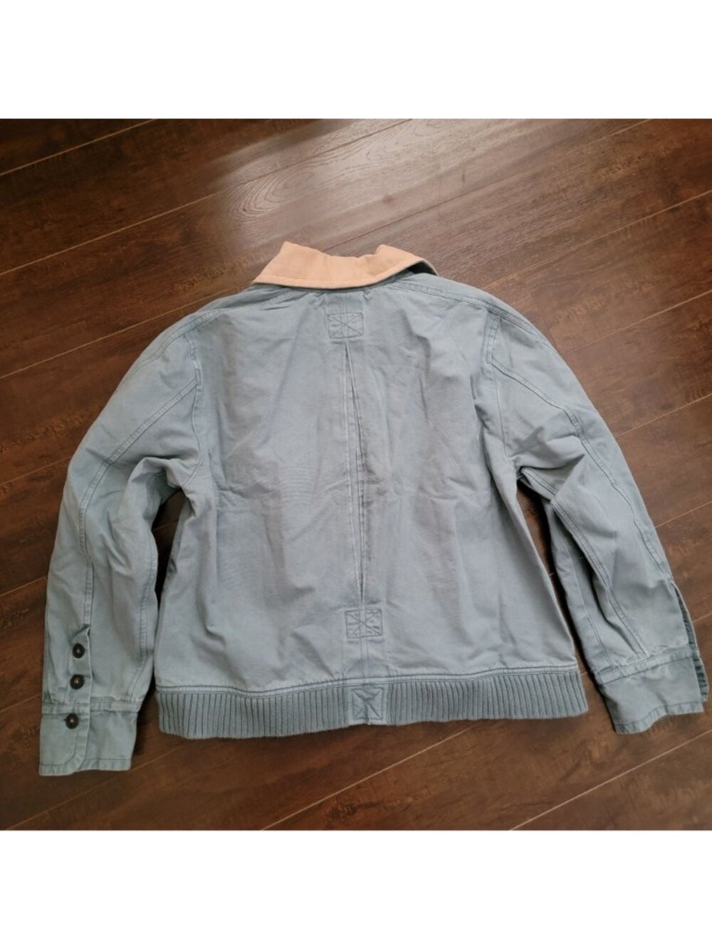 Free People Harley Jacket Denim Utility Streetwear Layering Vintage Womens L - Picture 3 of 7